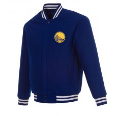 Golden State Warriors Varsity Royal Blue Wool Jacket